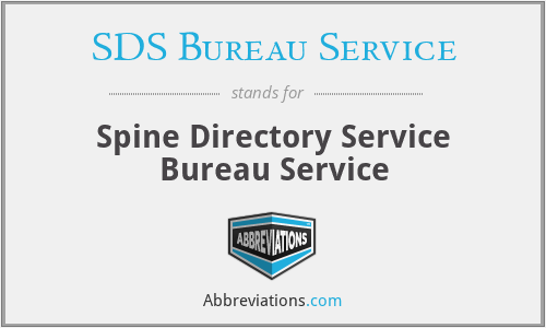 SDS Bureau Service - Spine Directory Service Bureau Service